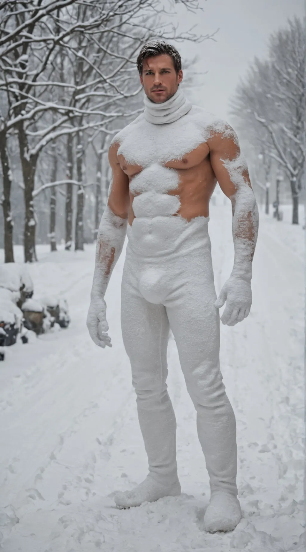 ai character: The Snow-Man background