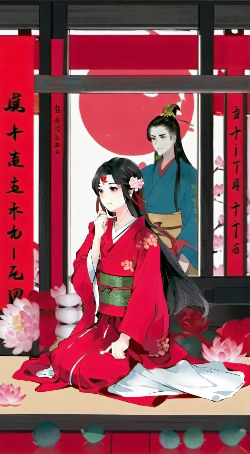 ai character: Budo & Ayano,Osano background