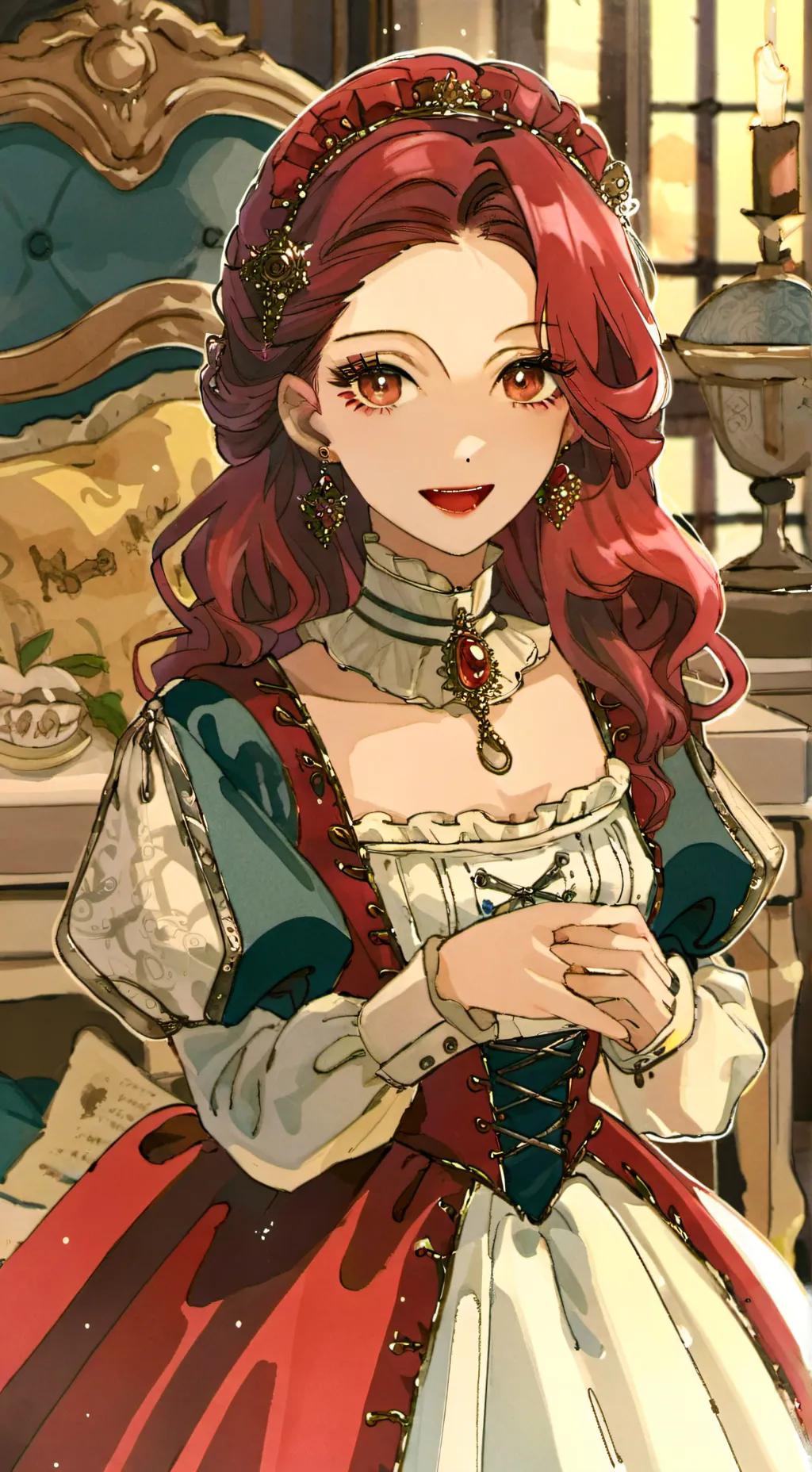 ai character: Elizabeth Empusa background