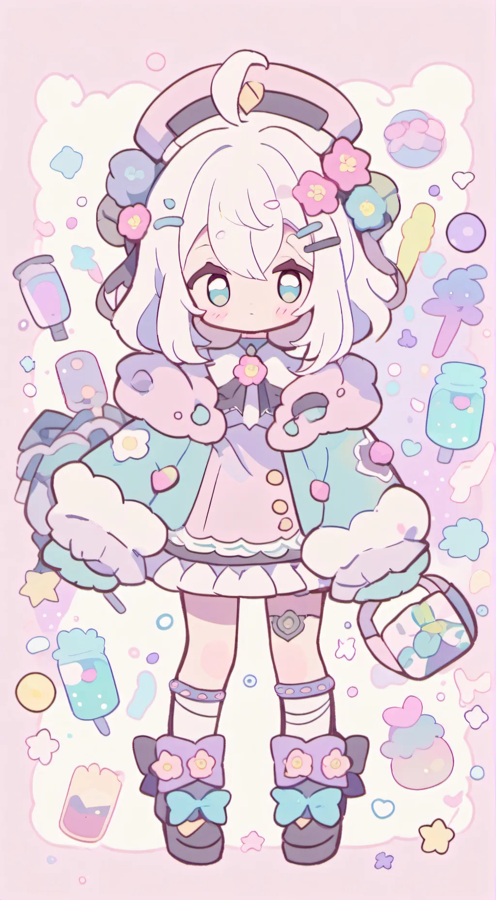 ai character: B+Y background