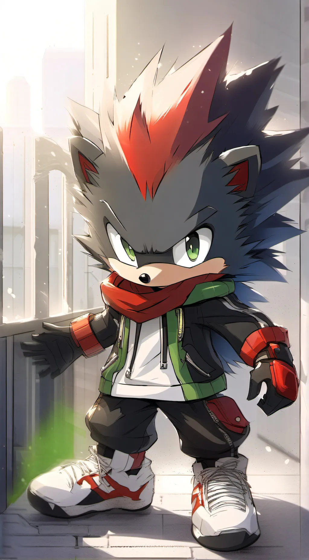 ai character: Raddy the hedgehog background
