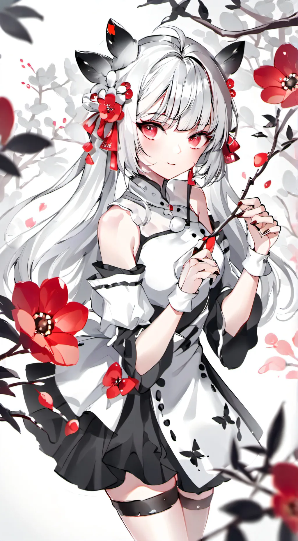 ai character: Rose background