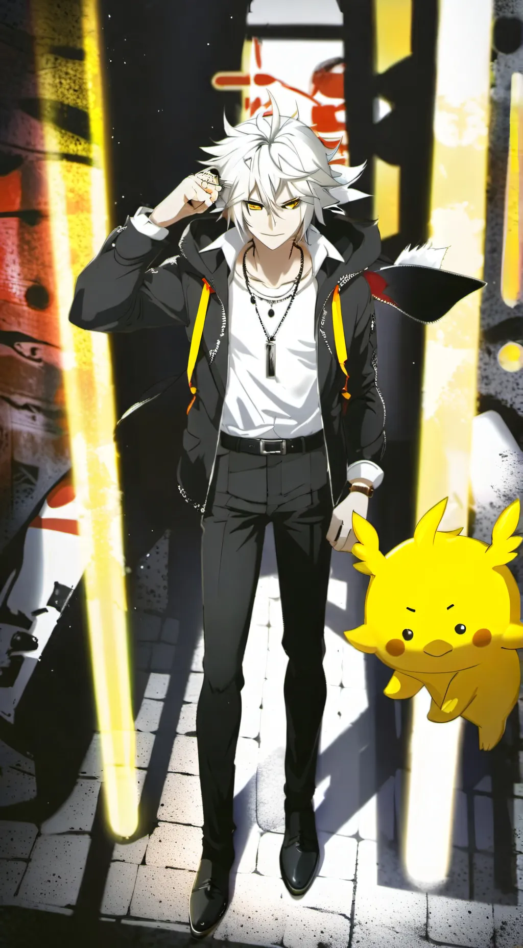 ai character: Shadow t.hedgehog background