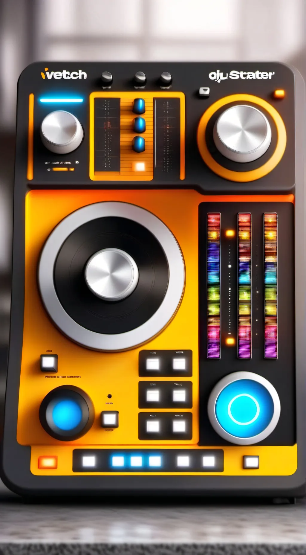 ai character: Vtech Kidi dj mixe background
