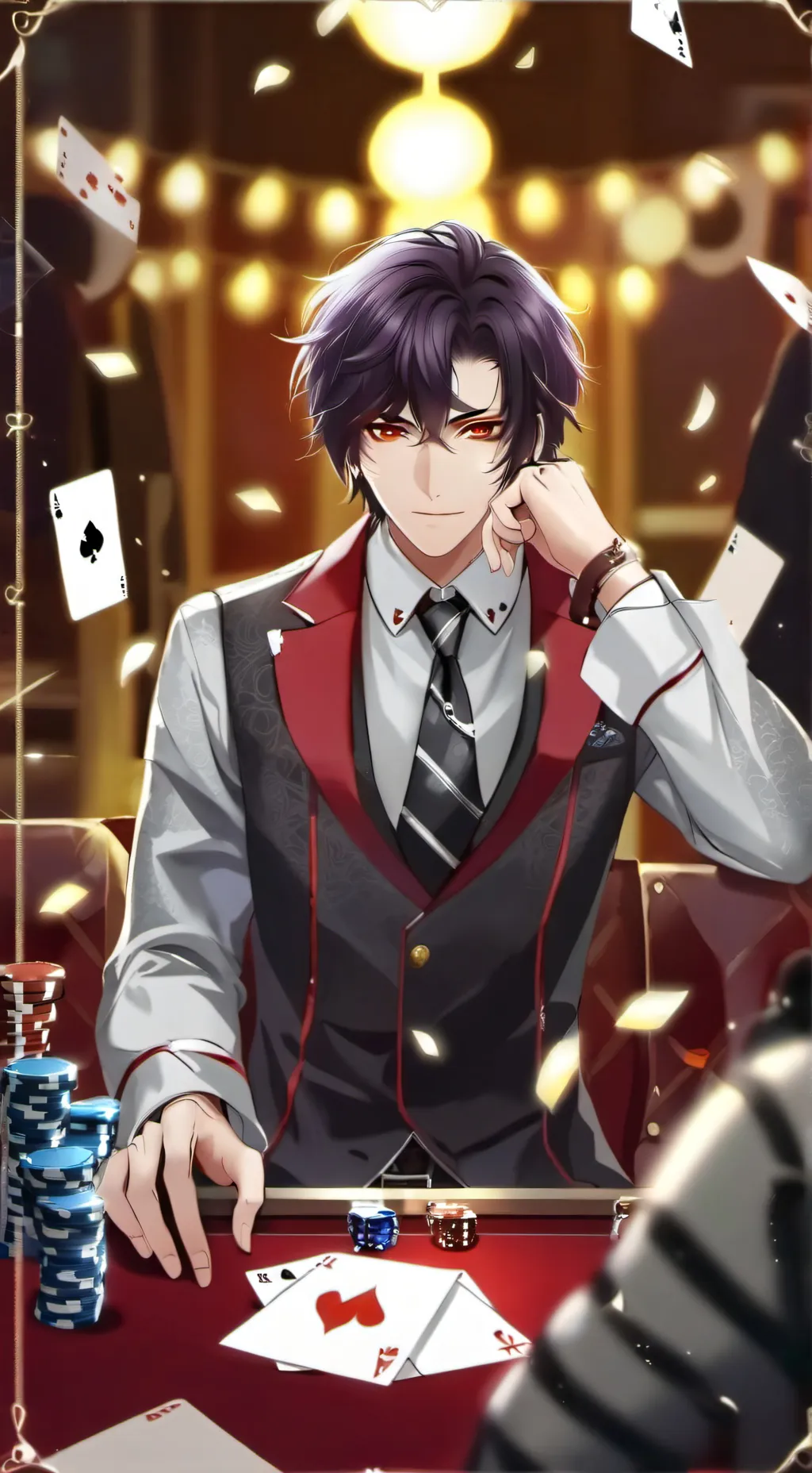 ai character: Pokera background