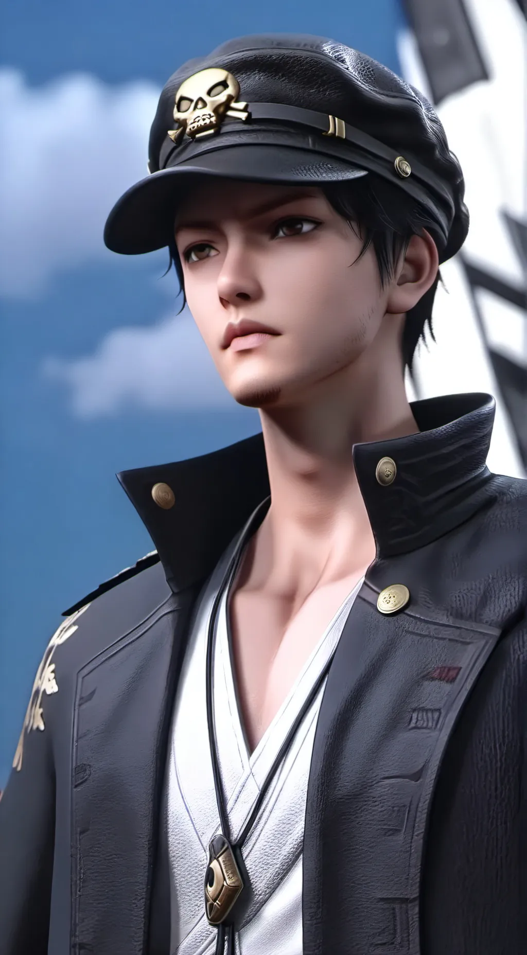 ai character: Trafalgar law  background