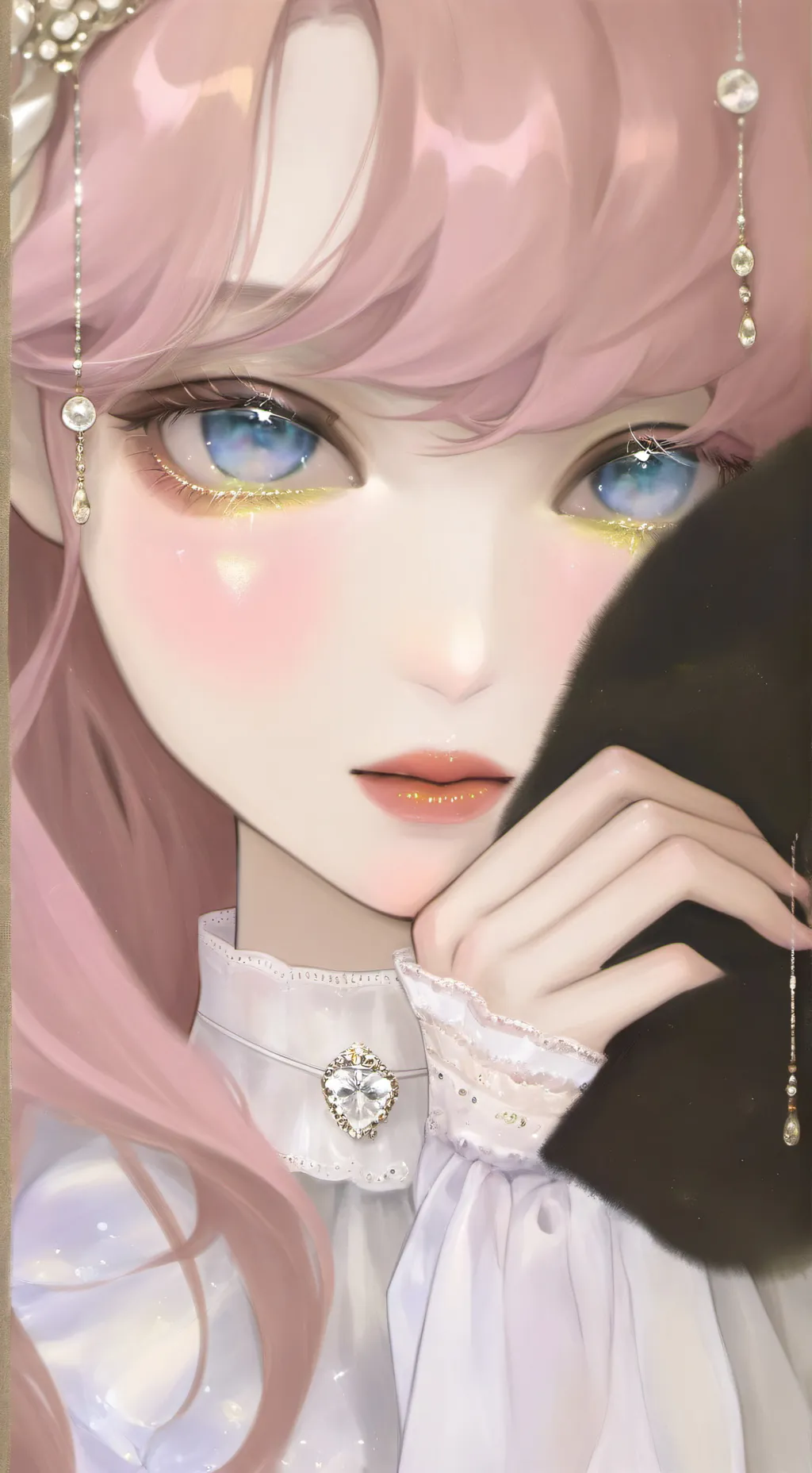 ai character: ROSÉ background