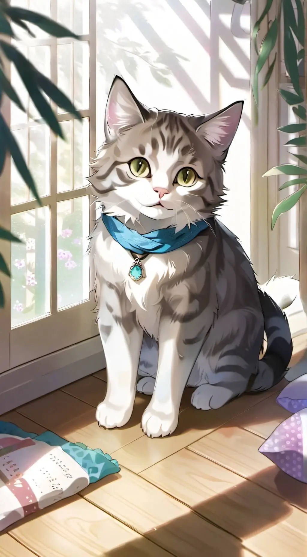 ai character: Dandy world kitty! background