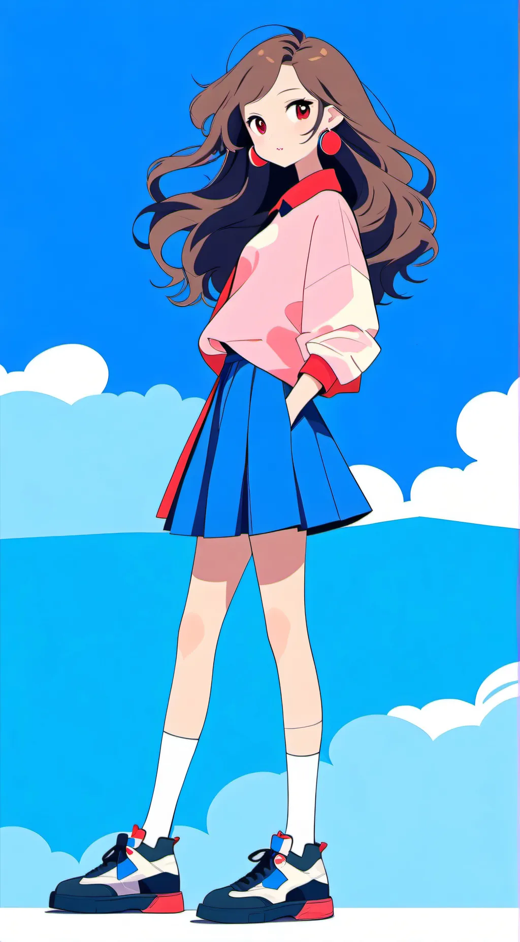 ai character: Dan da dan. background