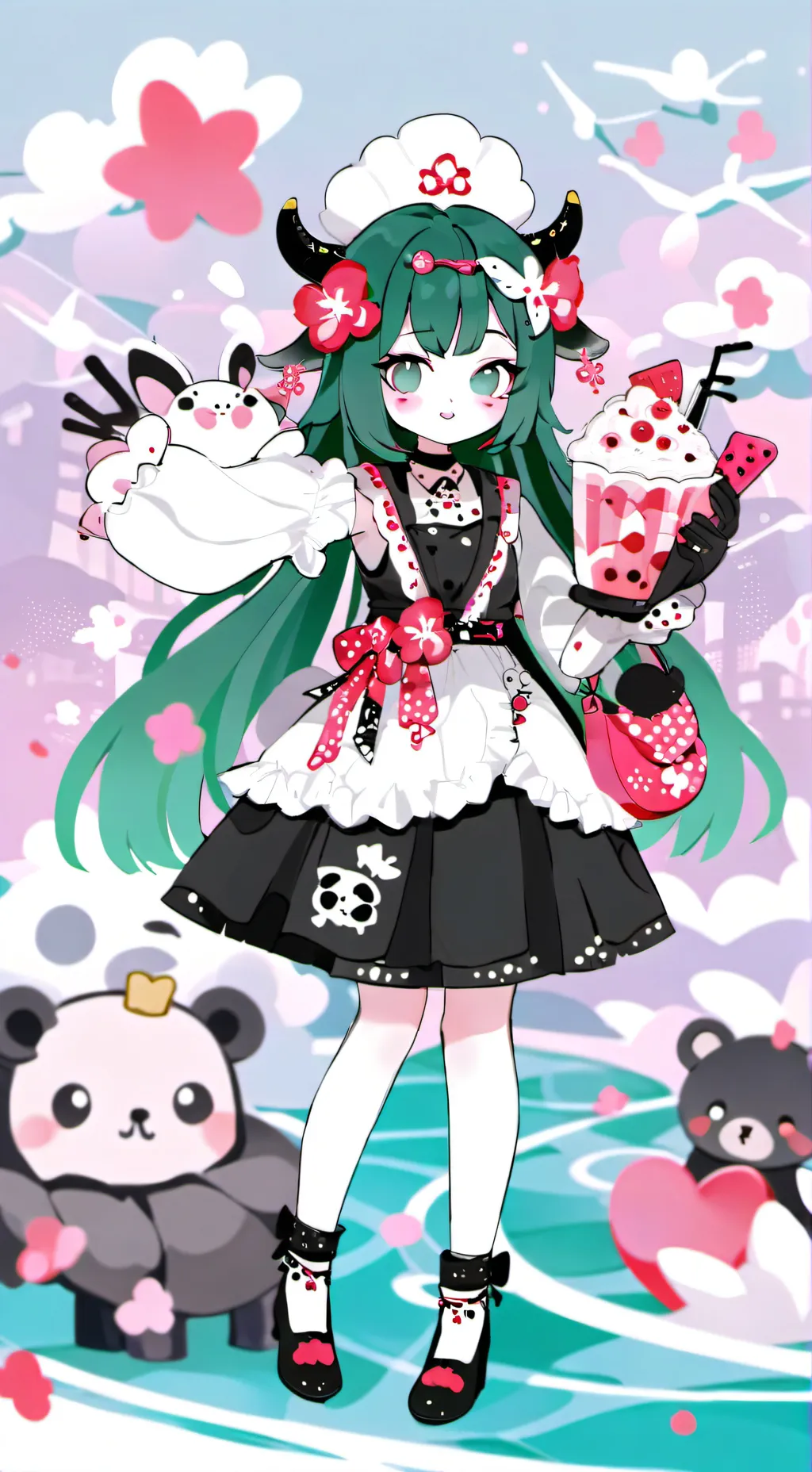 ai character: you get you period background