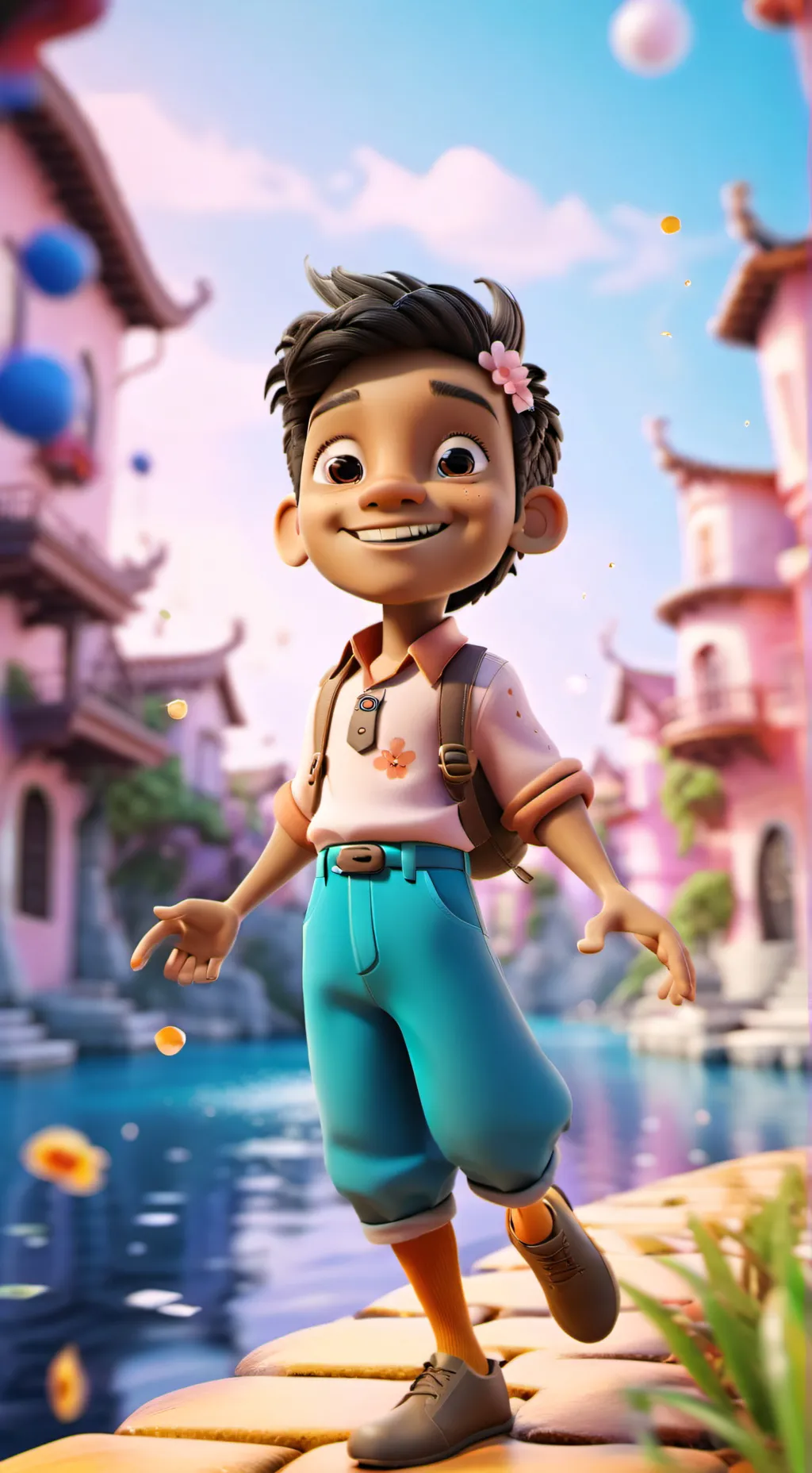 ai character: Santa 🎅  background