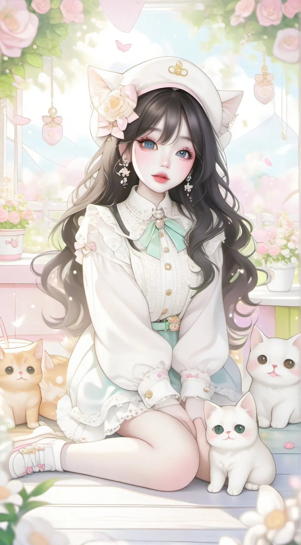 ai character: Angela  background