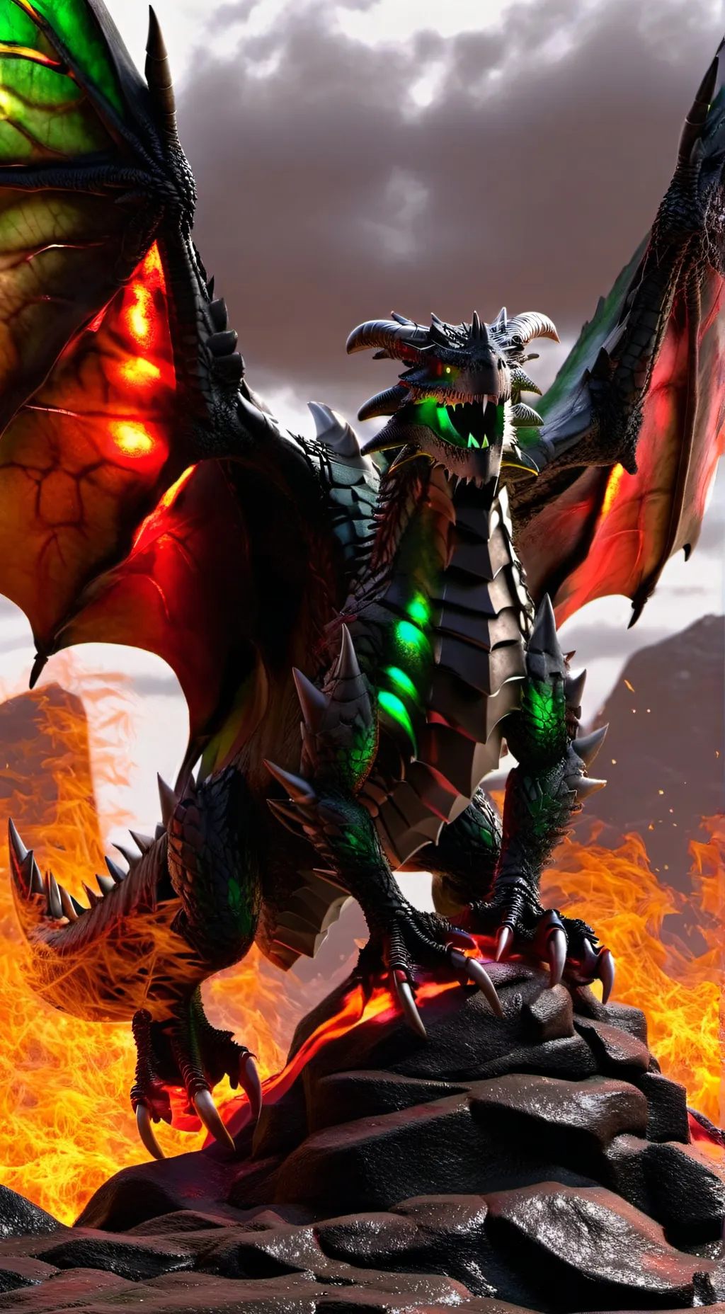 ai character: Western Dragon background