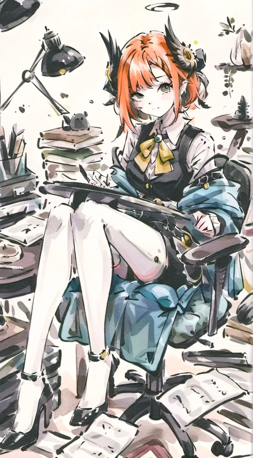 ai character: Hogwarts School background