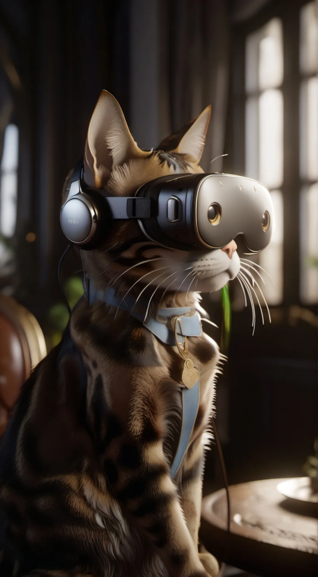 ai character: i am cat vr  background