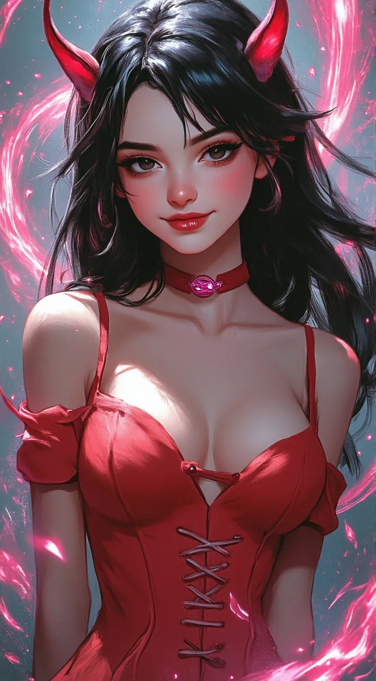 ai character: 😆lila 😁 background