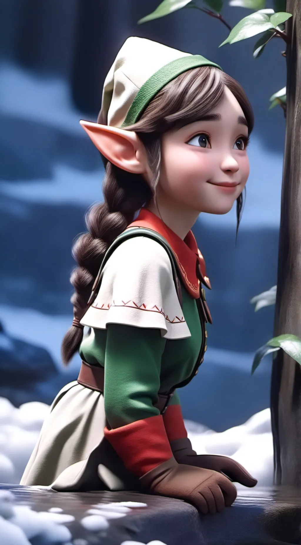 ai character: Rosy Thistlespring background