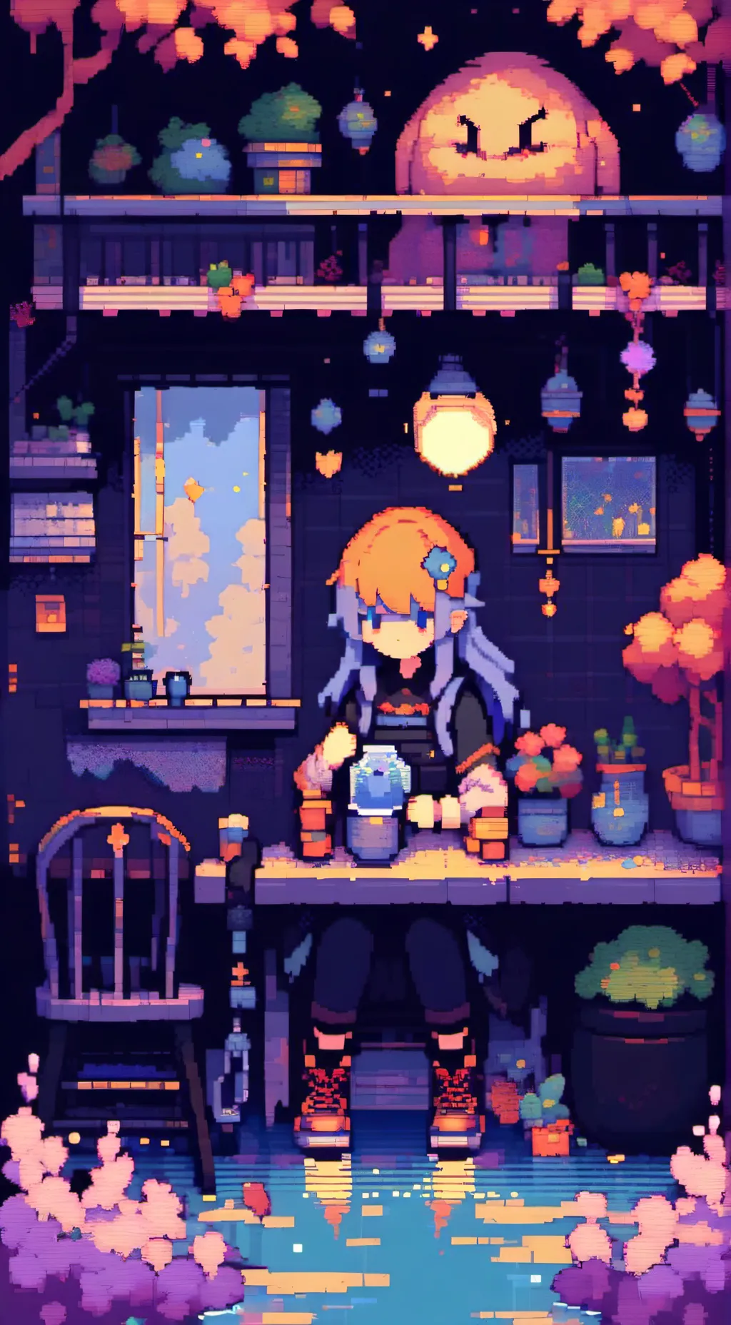 ai character: 2024 and 205 background