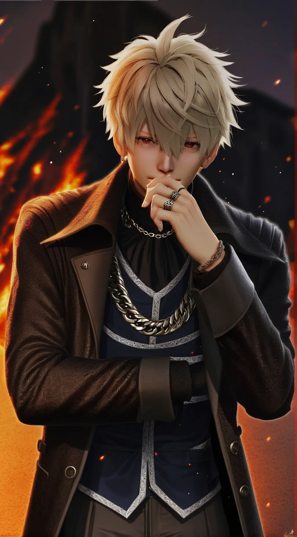 ai character: 𝄞☠︎bak☢︎go☣︎𝄞 background