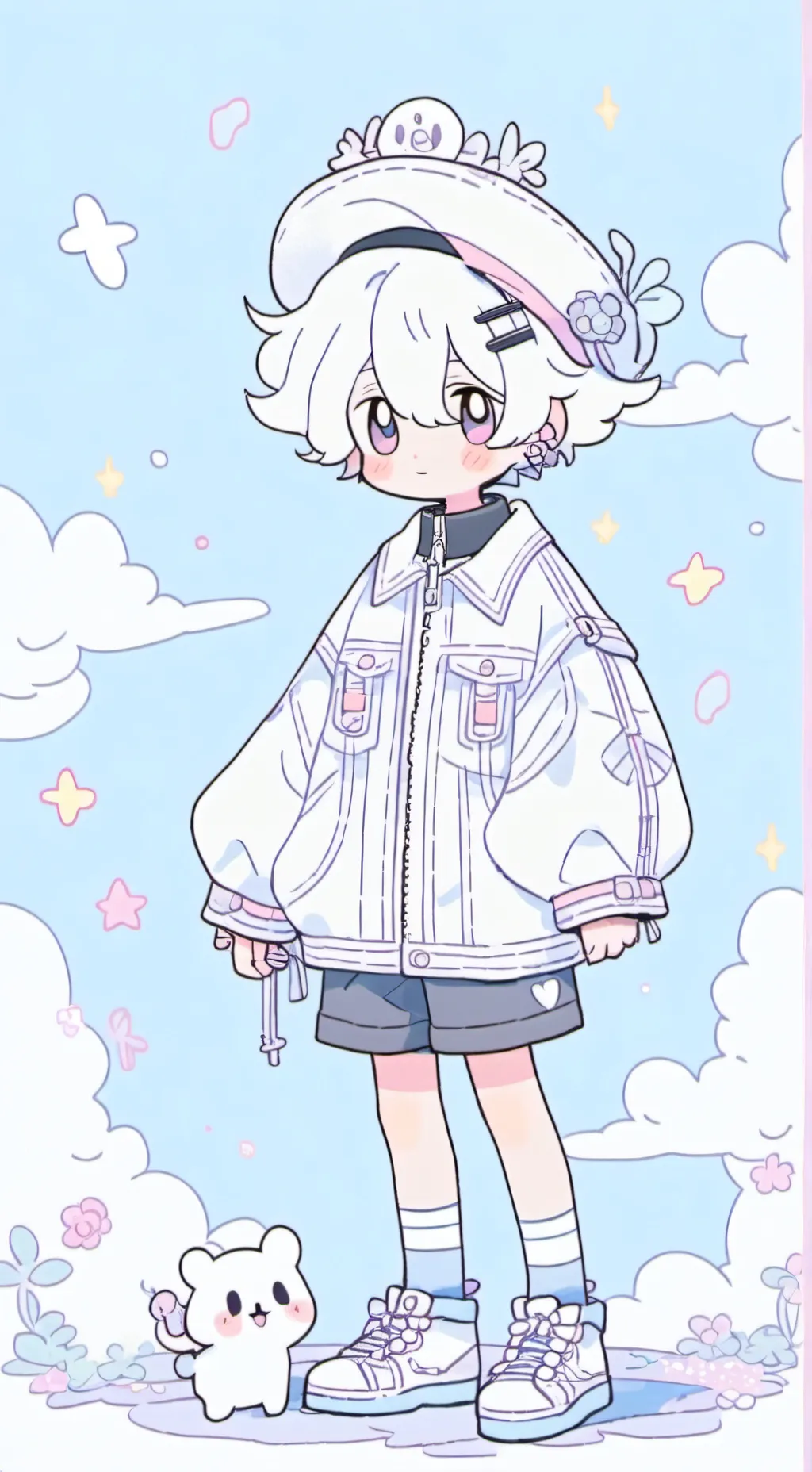 ai character: ..fruitcake- background