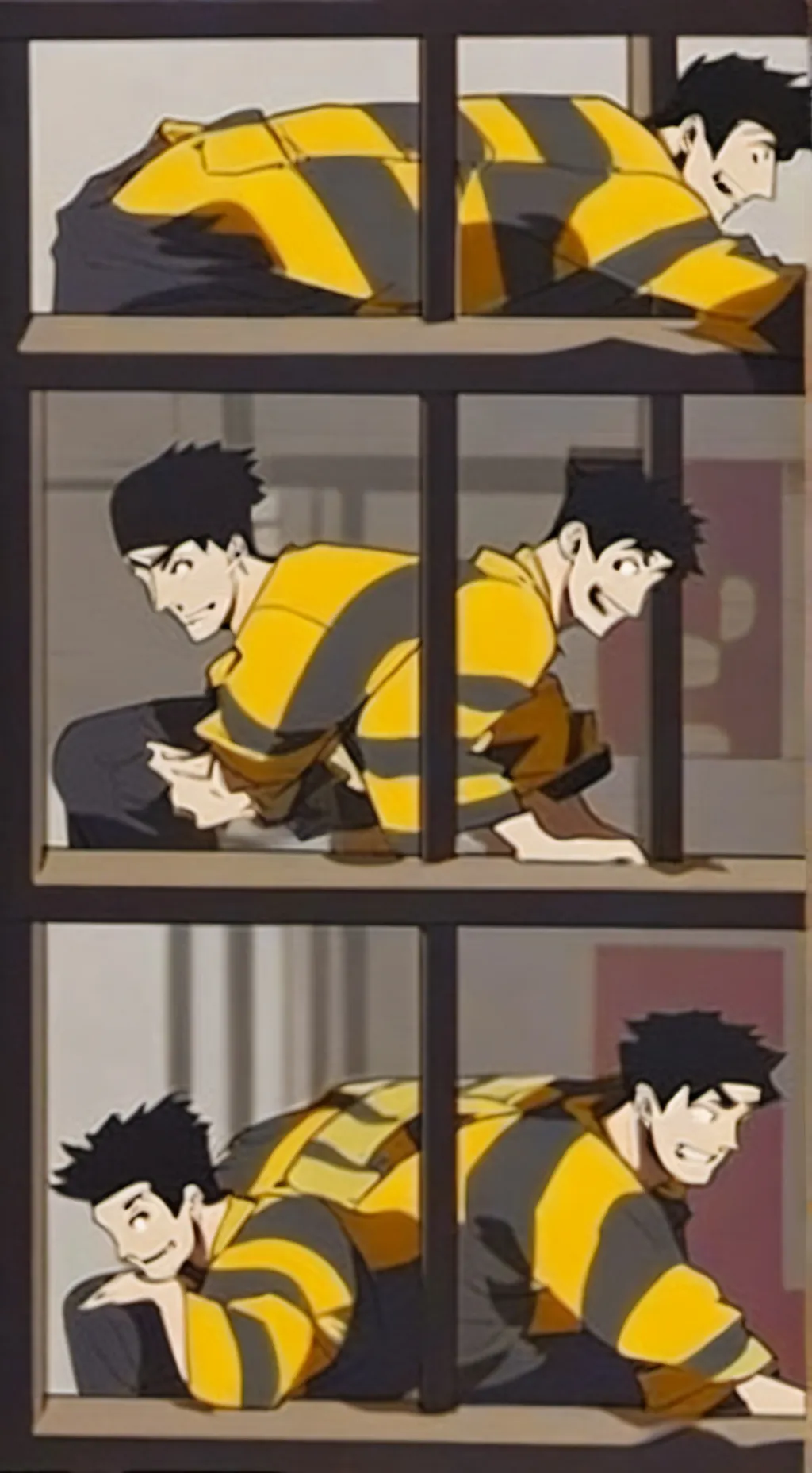 ai character: Lucky luke&daltons background