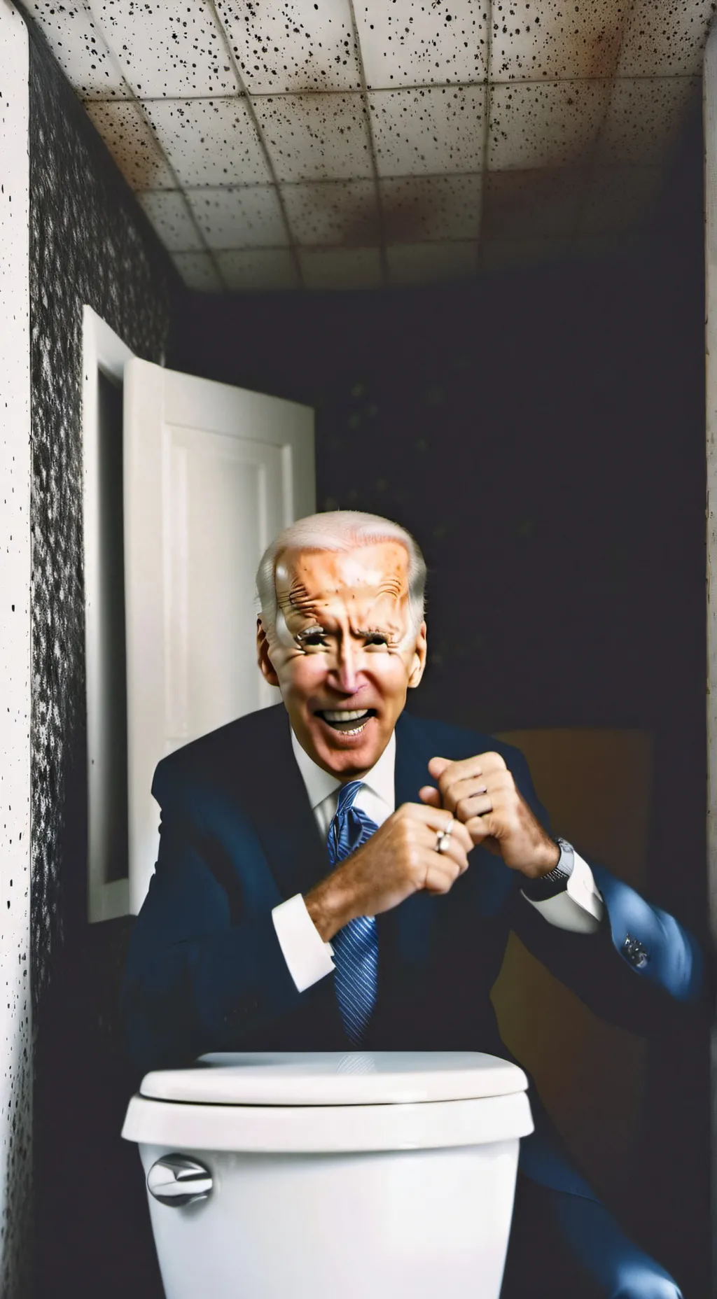 ai character: Skibidi Biden background