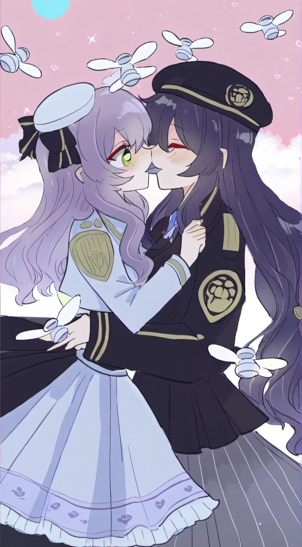 ai character: J x uzi background