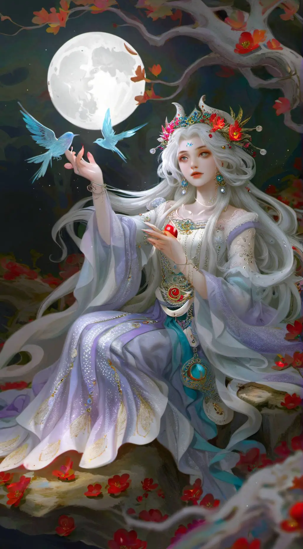 ai character: Luna background