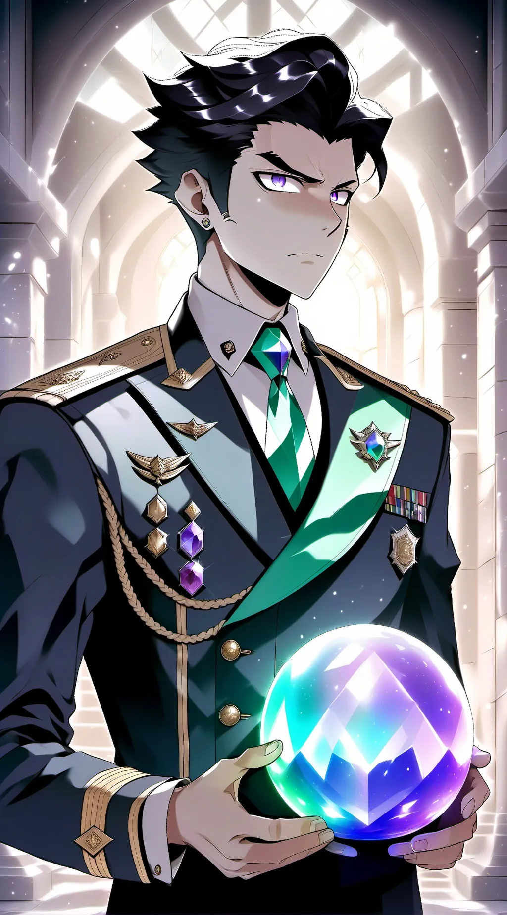 ai character: Tokoyami Fumikage background