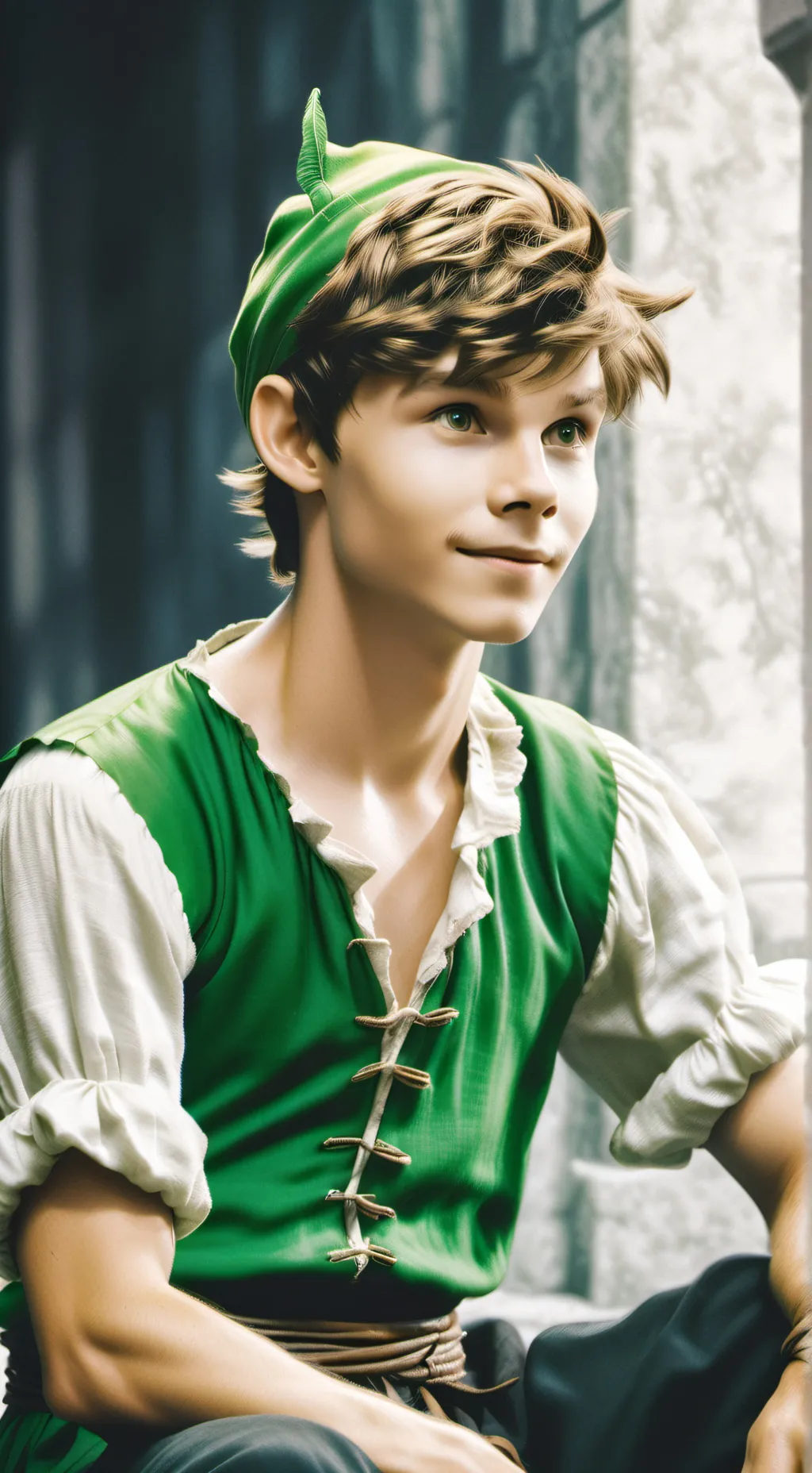 ai character: peter pan background