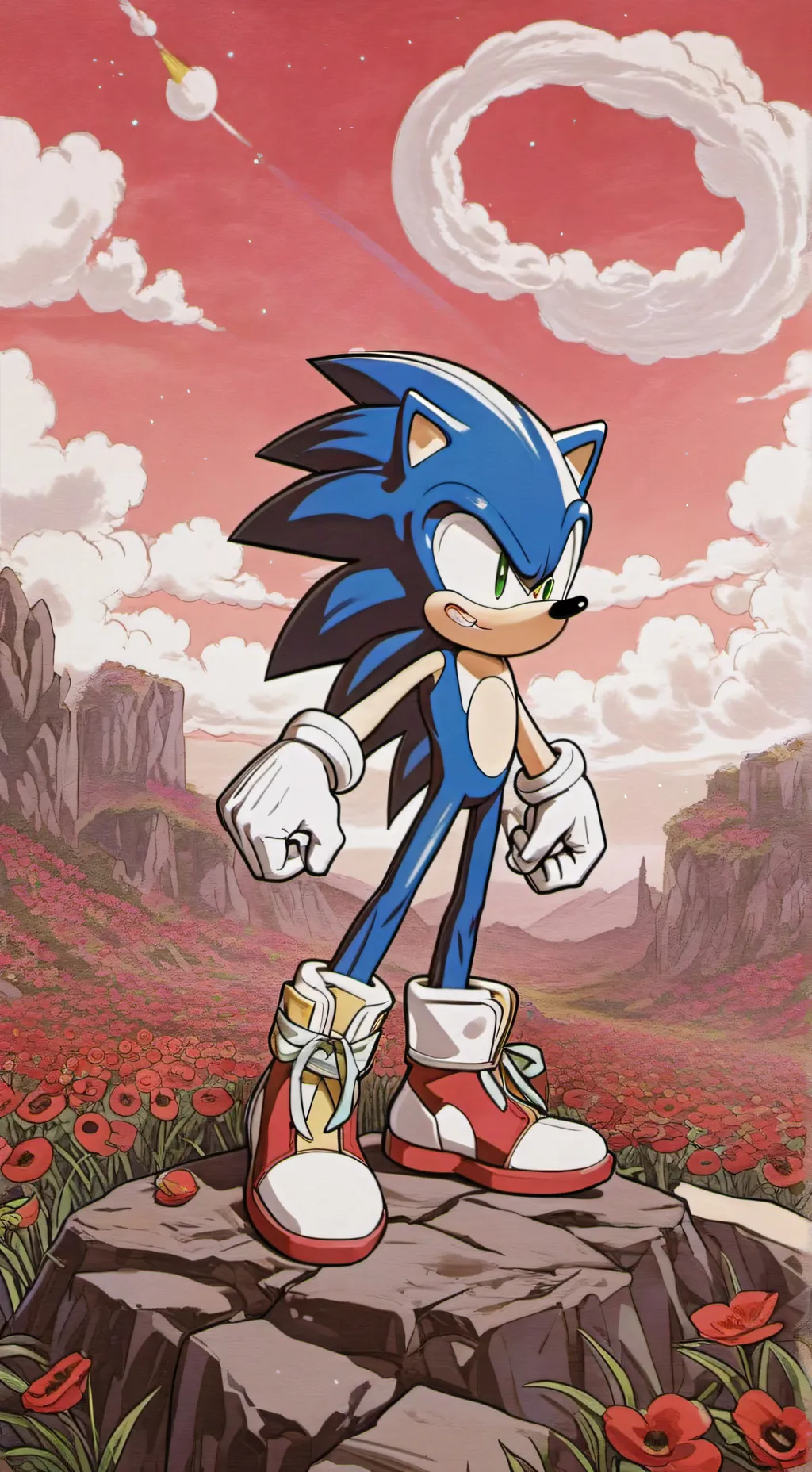 ai character: you vs sonic part3 background