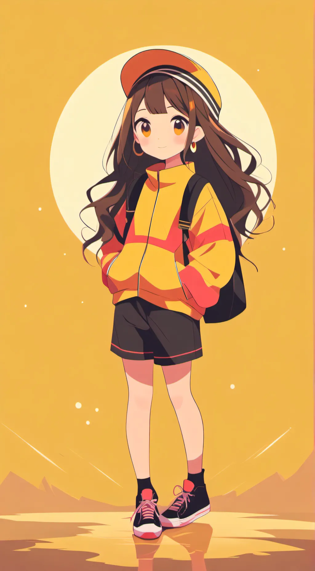 ai character: meme background