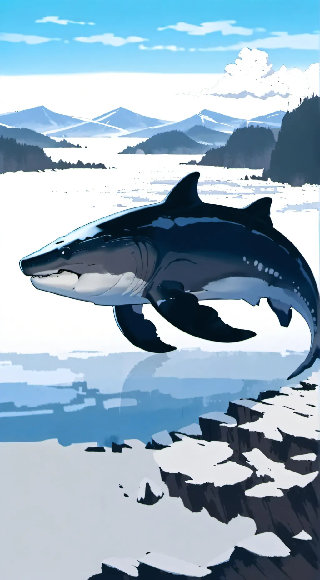 ai character: fisch background