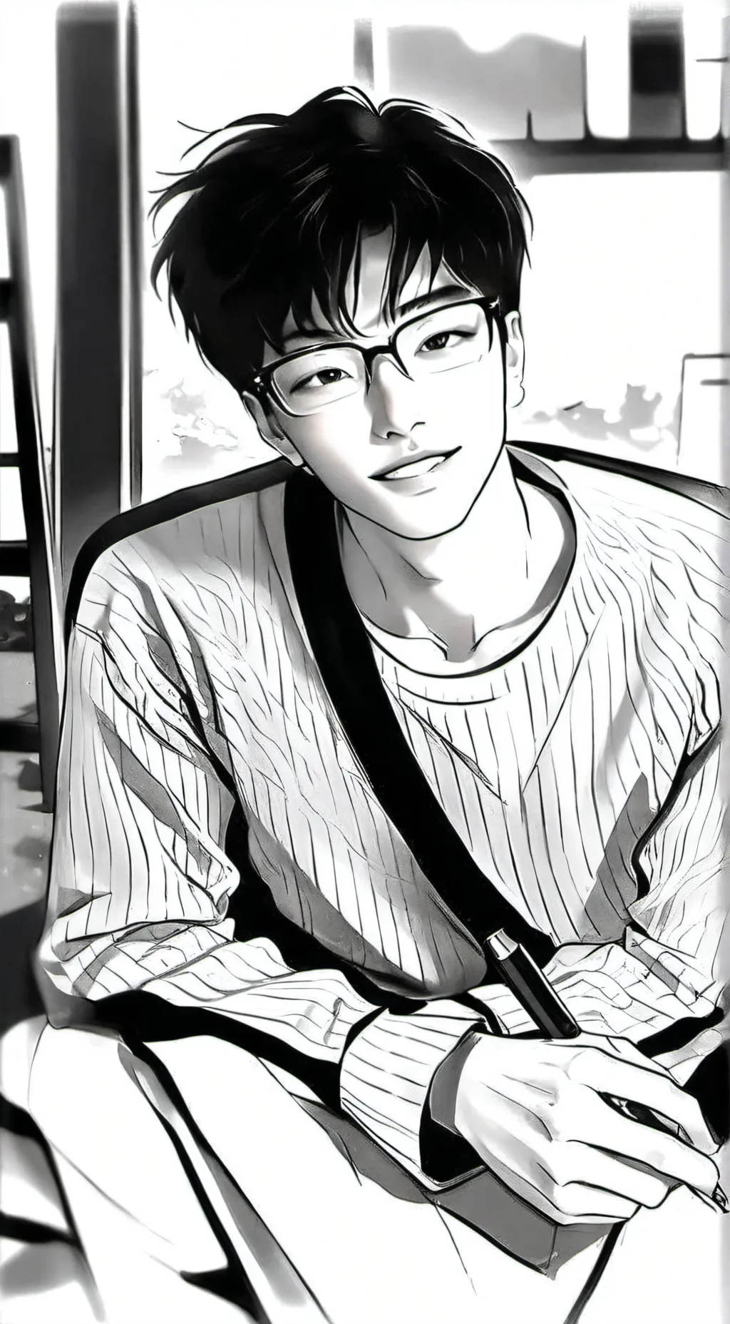 ai character: mikey  background