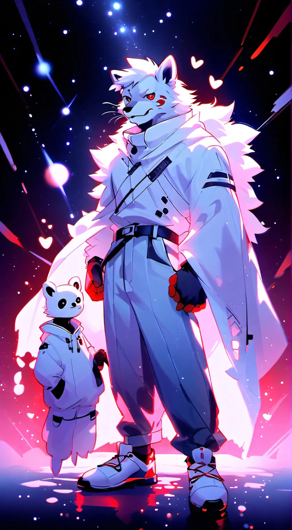 ai character: Furry infection  background