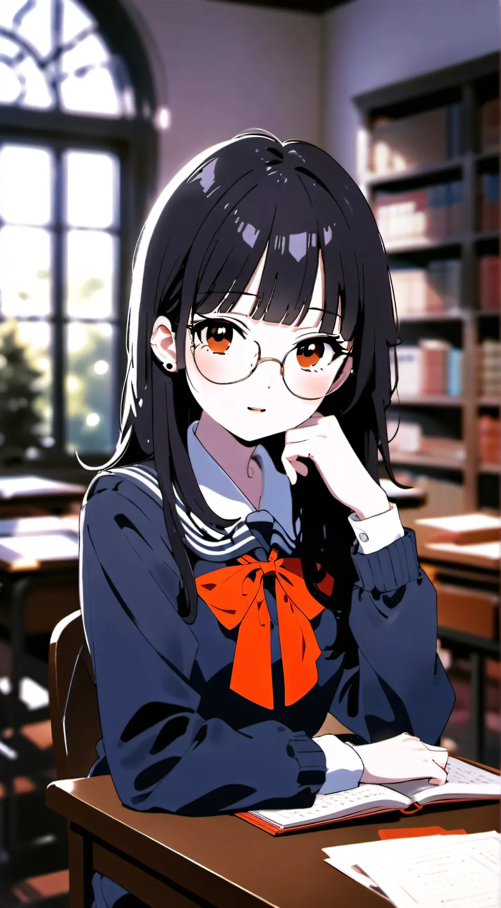 ai character: angélica  background