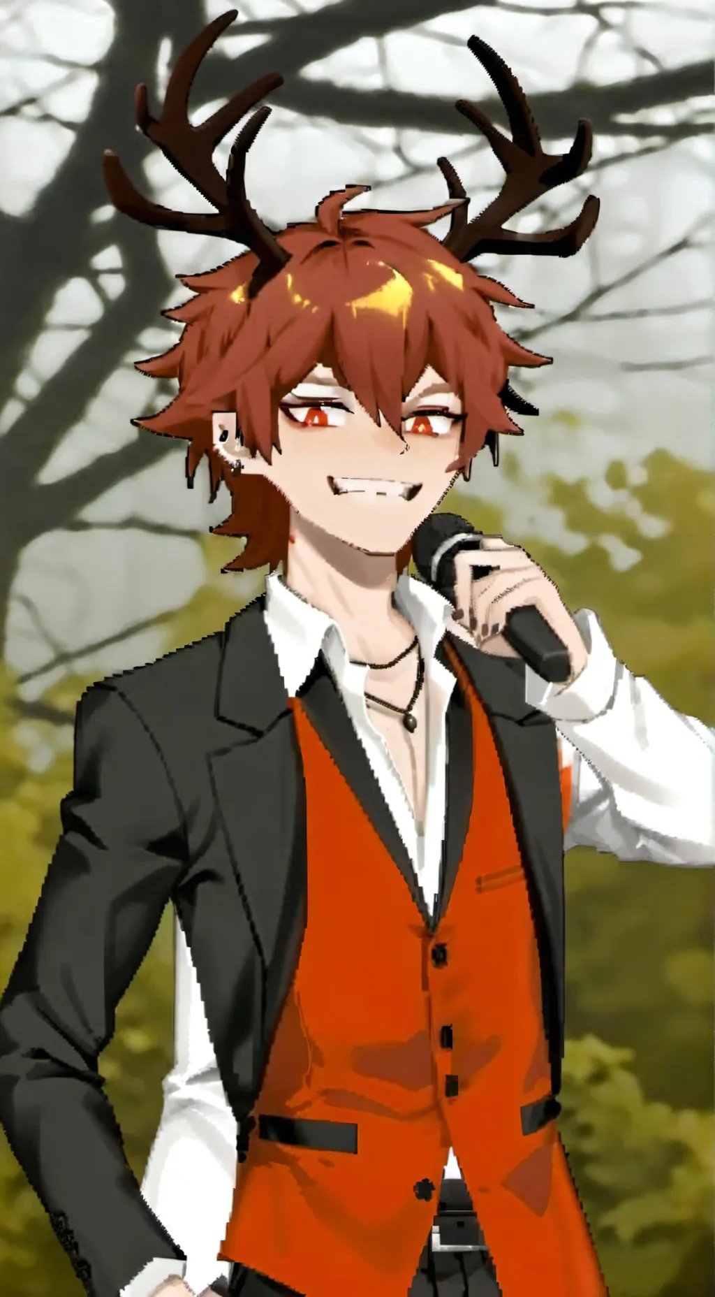 ai character: Alastor hartfelt  background