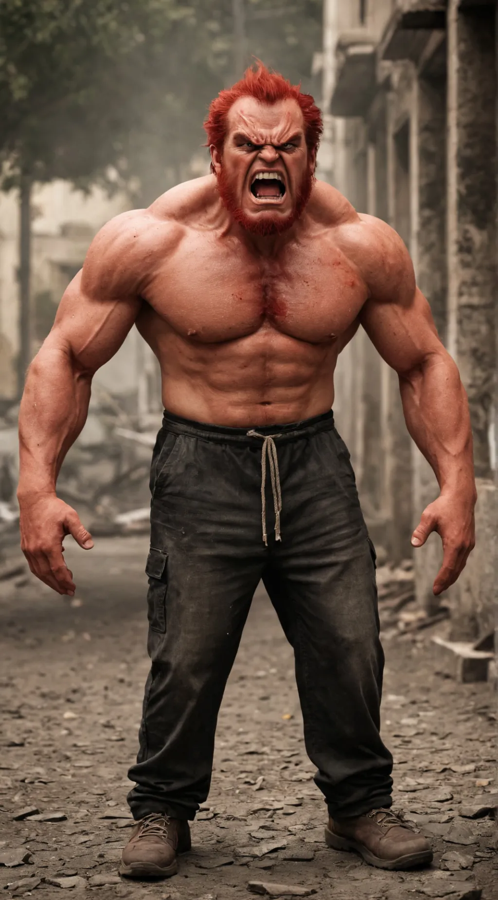 ai character: Reddy Redd background