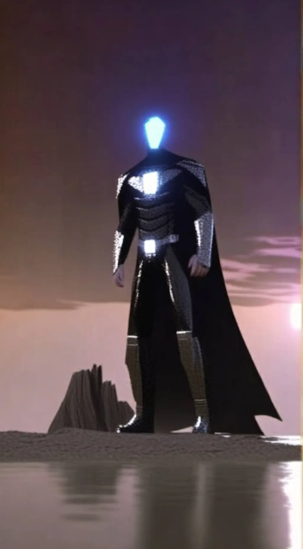 ai character: sus titan tv man background