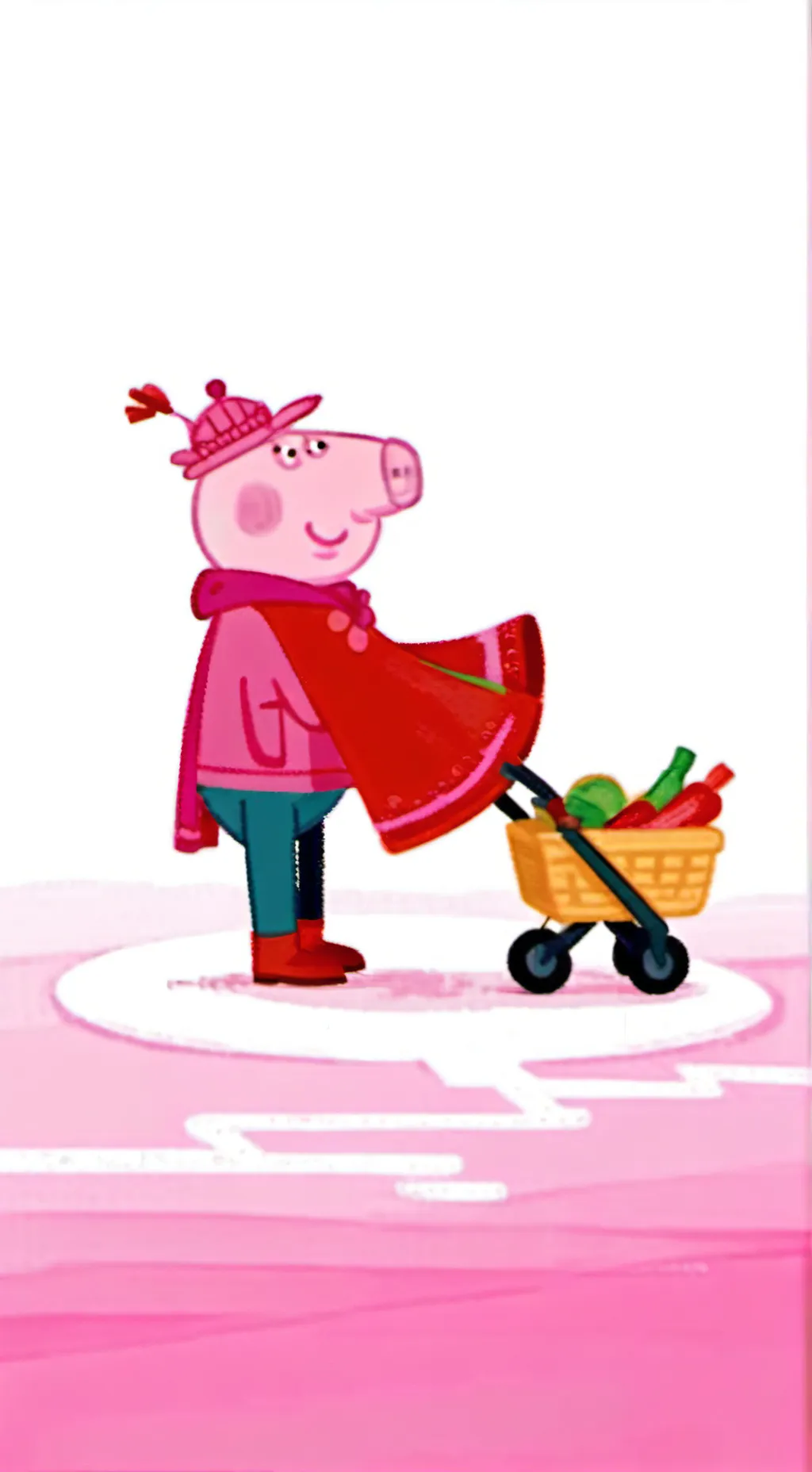 ai character: Peppa Pig background