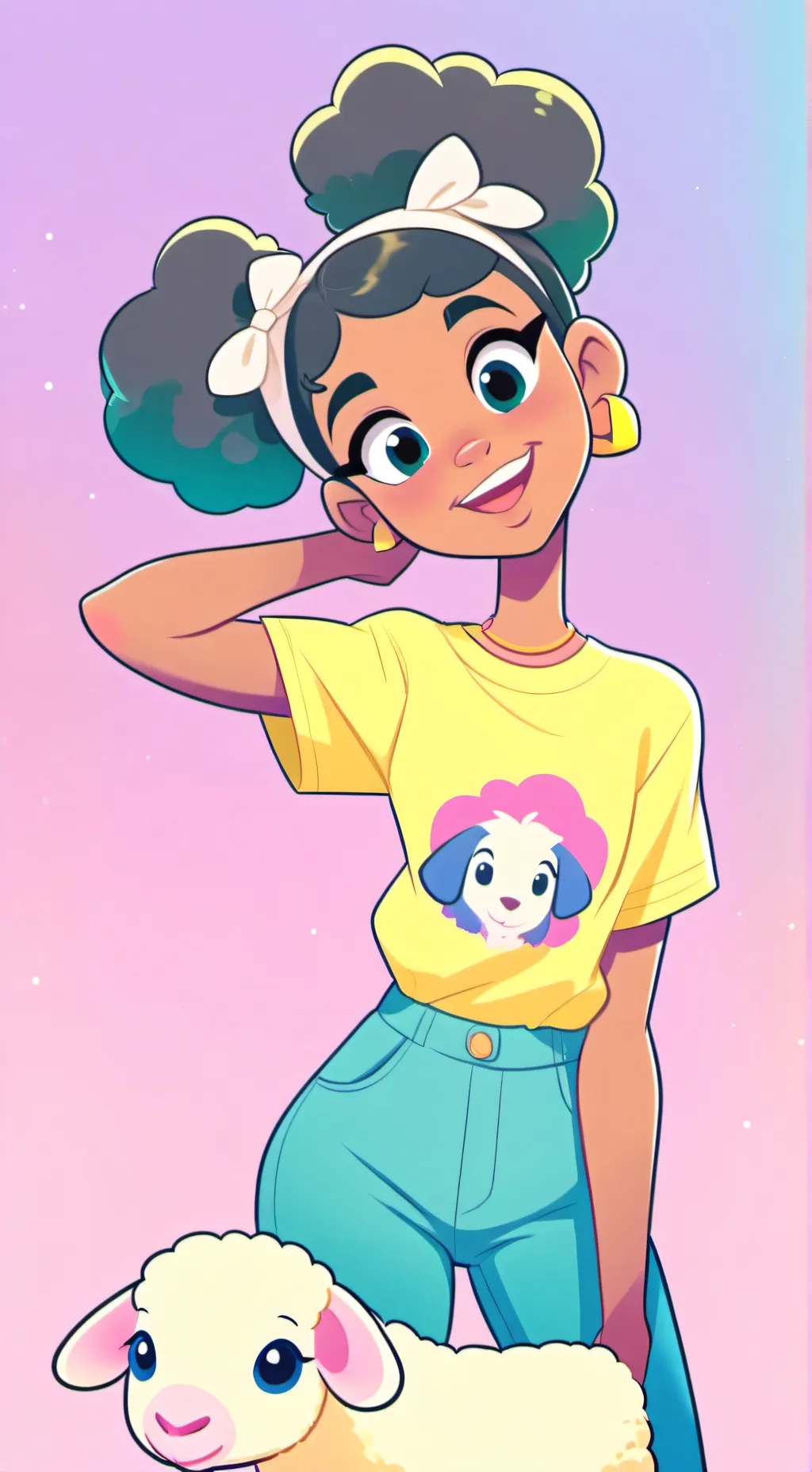 ai character: Amanda  background