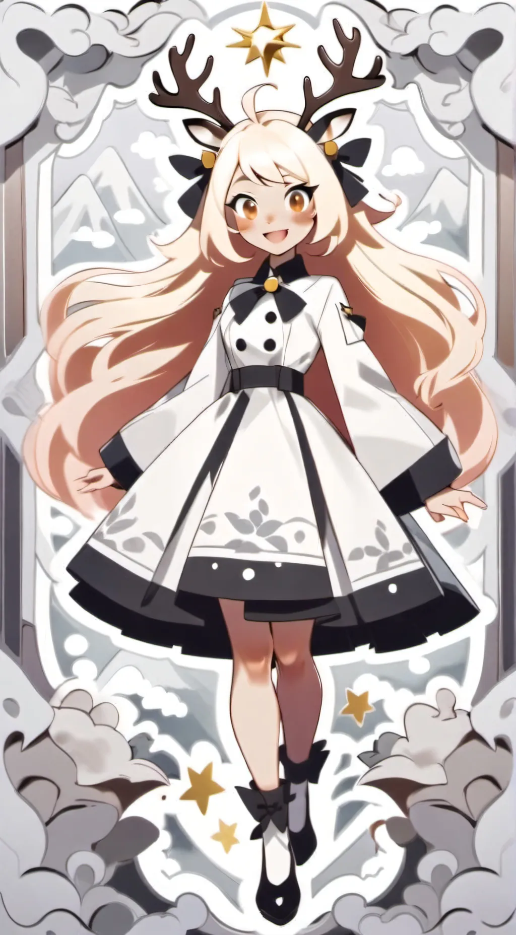 ai character: Noelle Holiday background