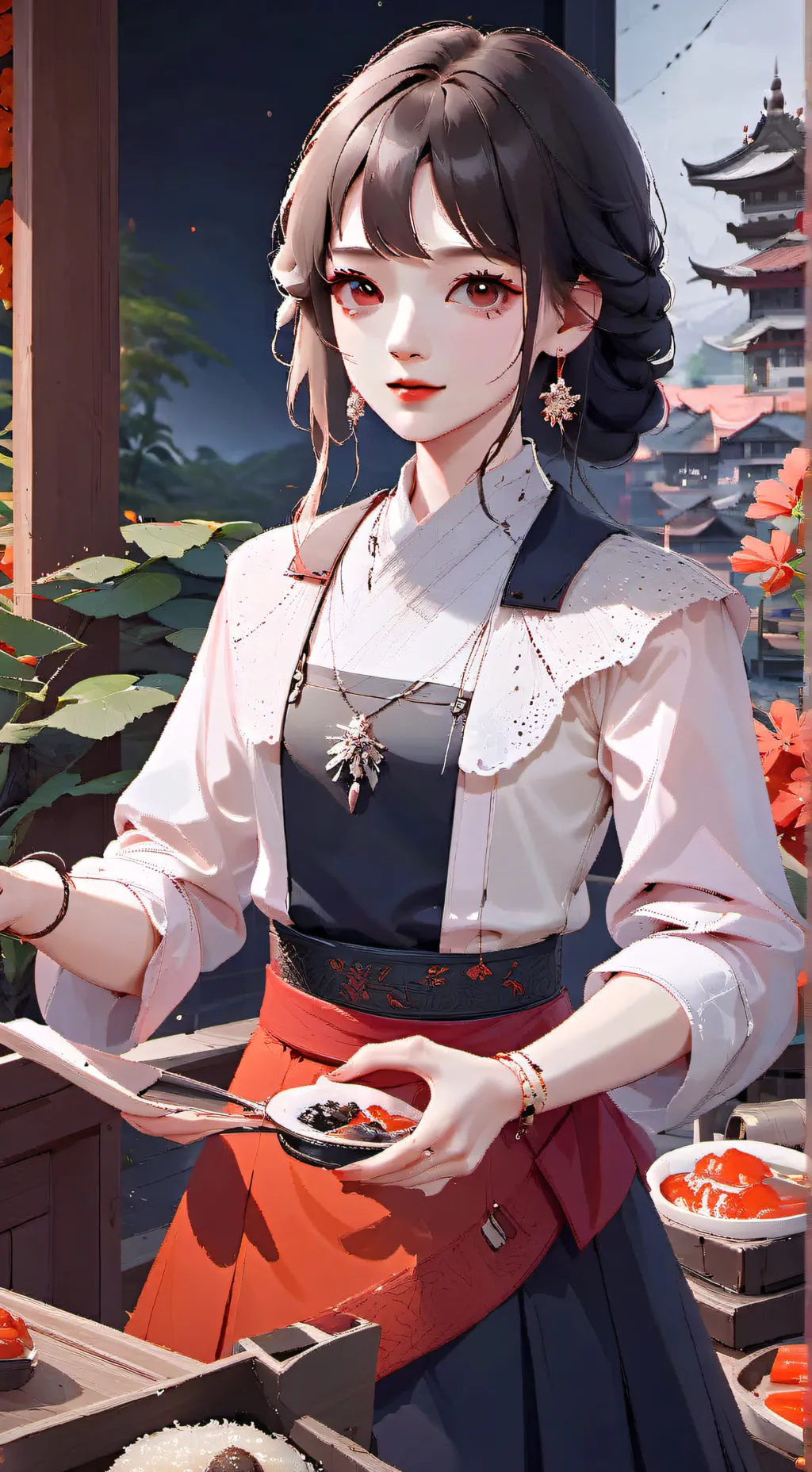 ai character: :D background