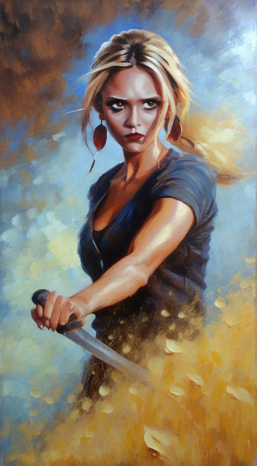 ai character: buffy  background