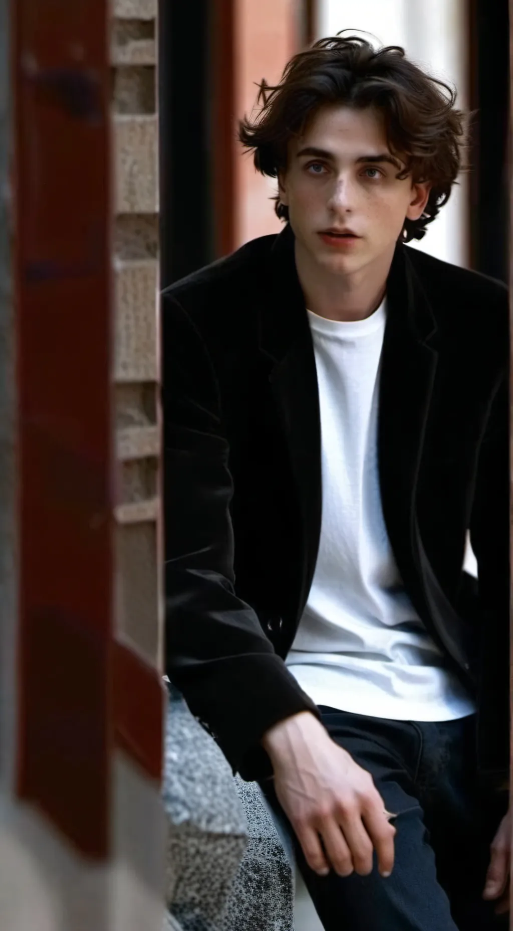 ai character: Regulus black  background