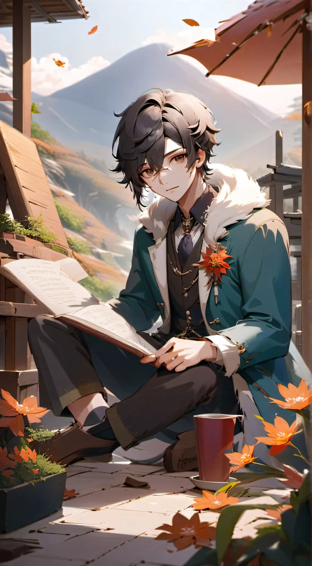 ai character: 💋❤️Len❤️💋 background