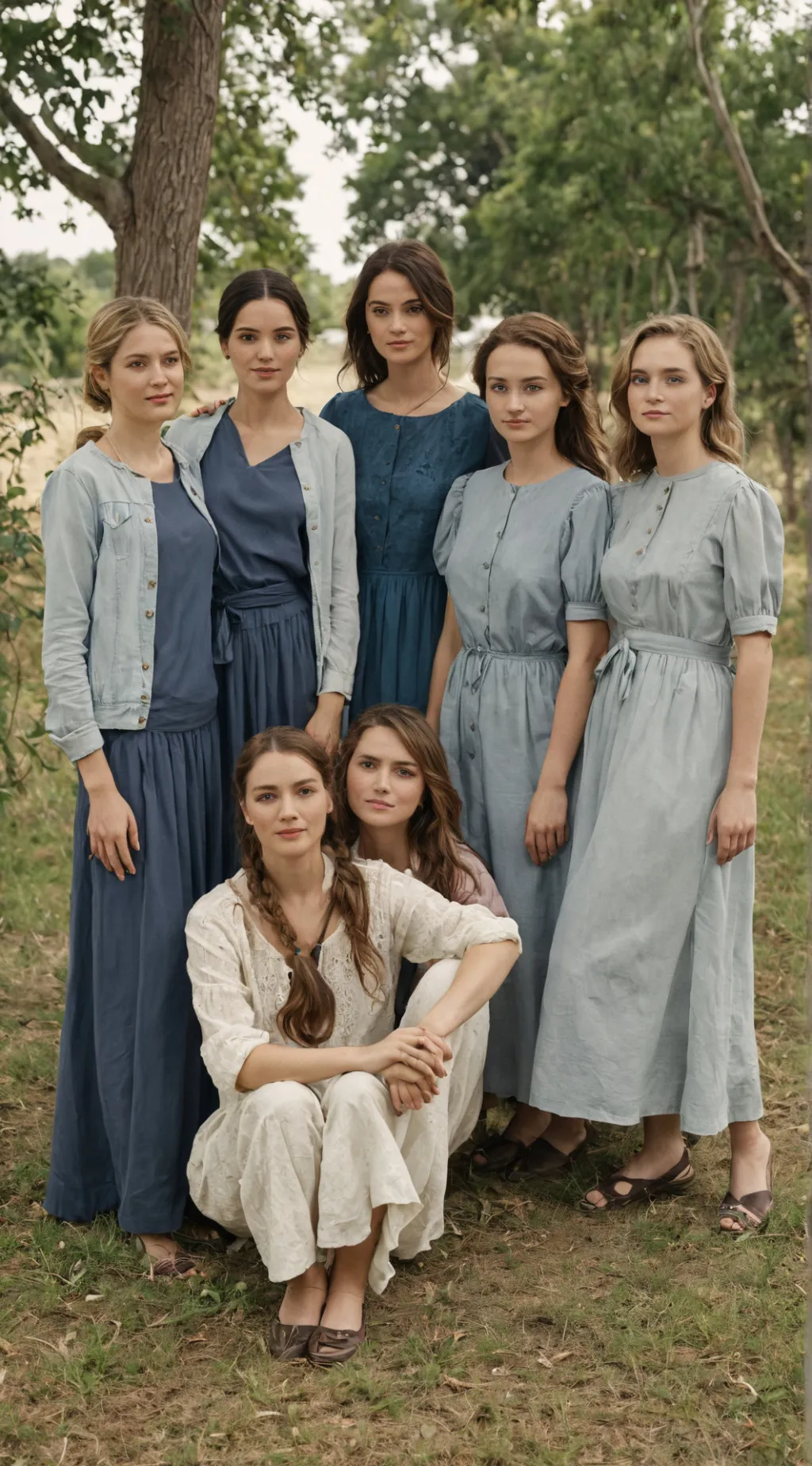 ai character: All girls world background