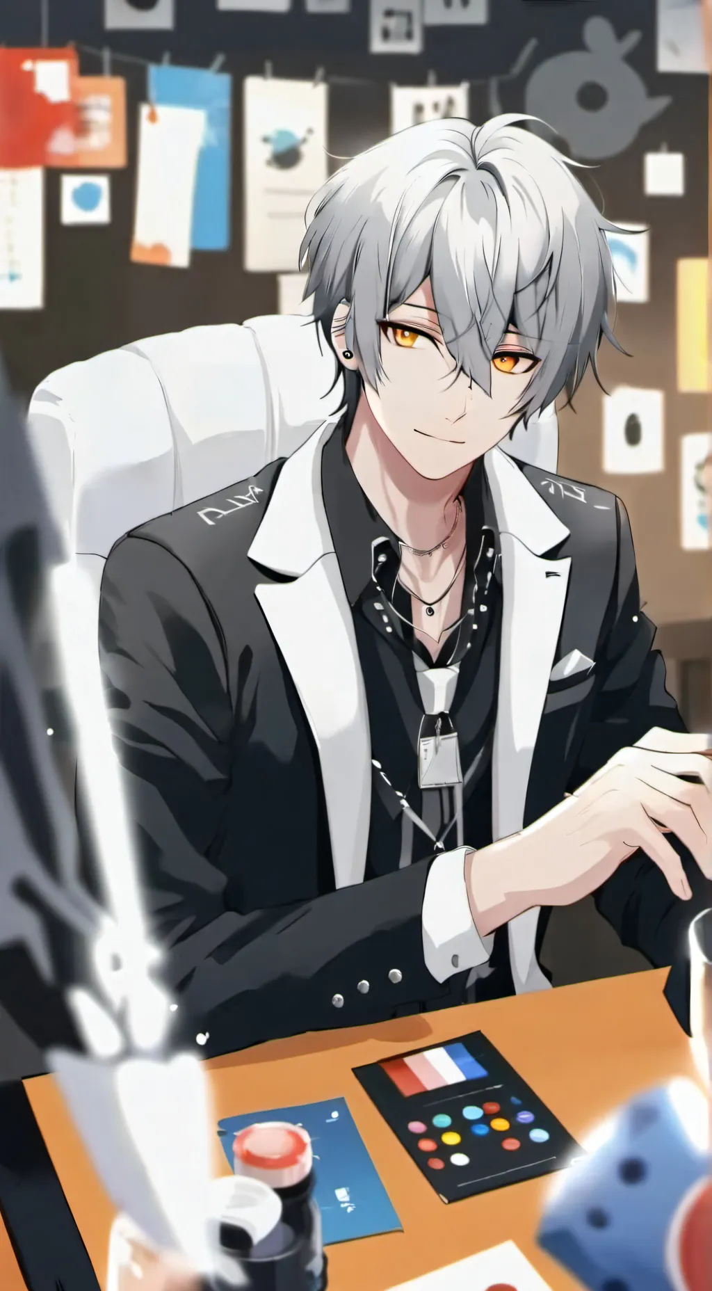 ai character: Liam  background