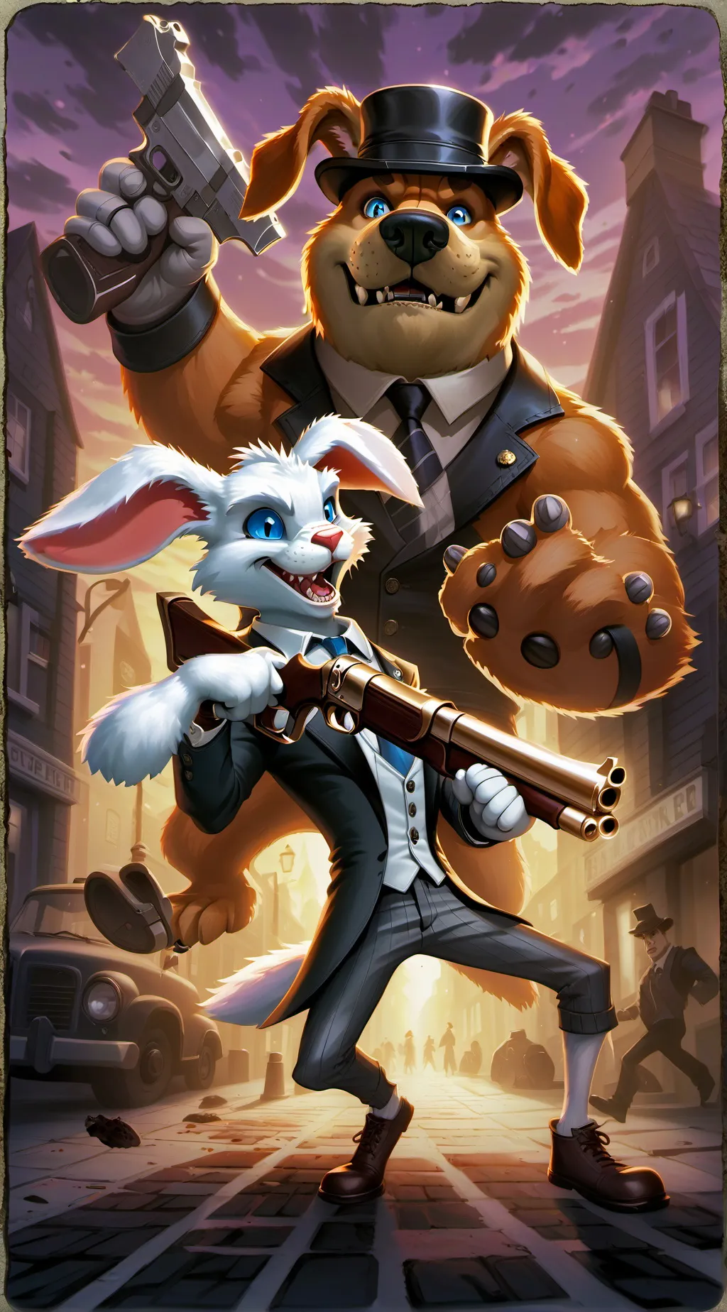 ai character: Sam & Max  background