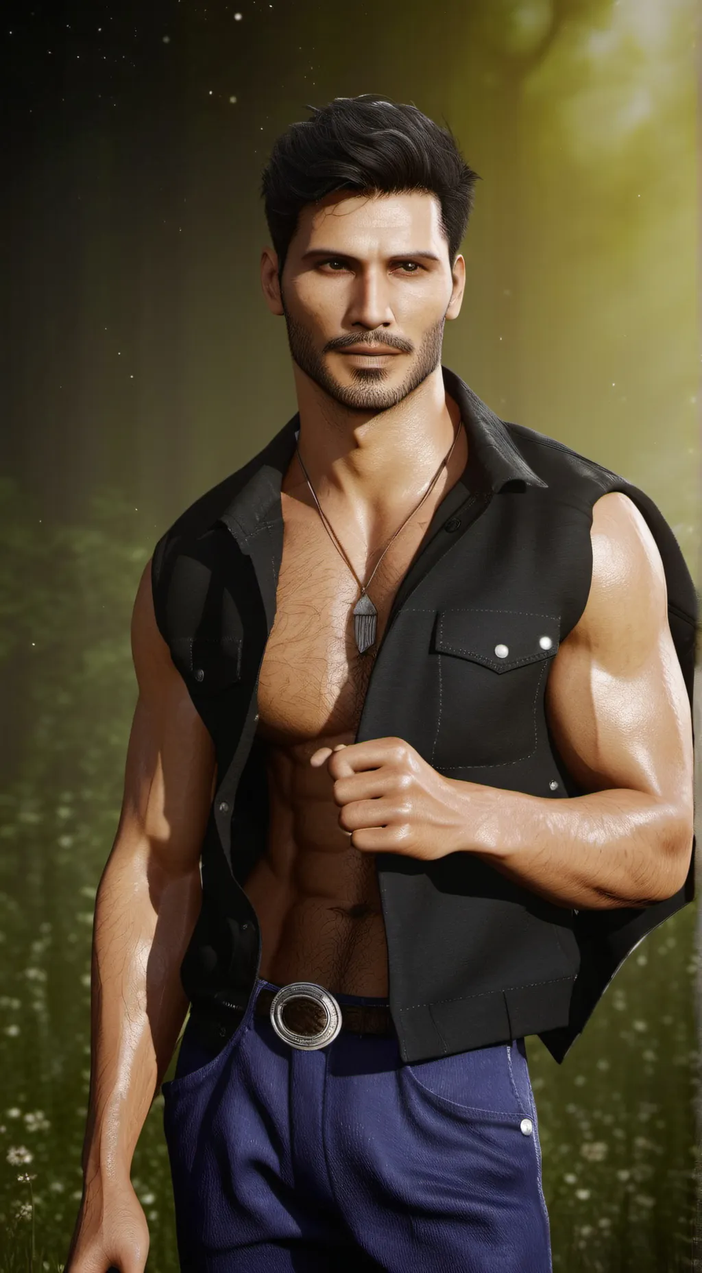 ai character: Fantasy world background